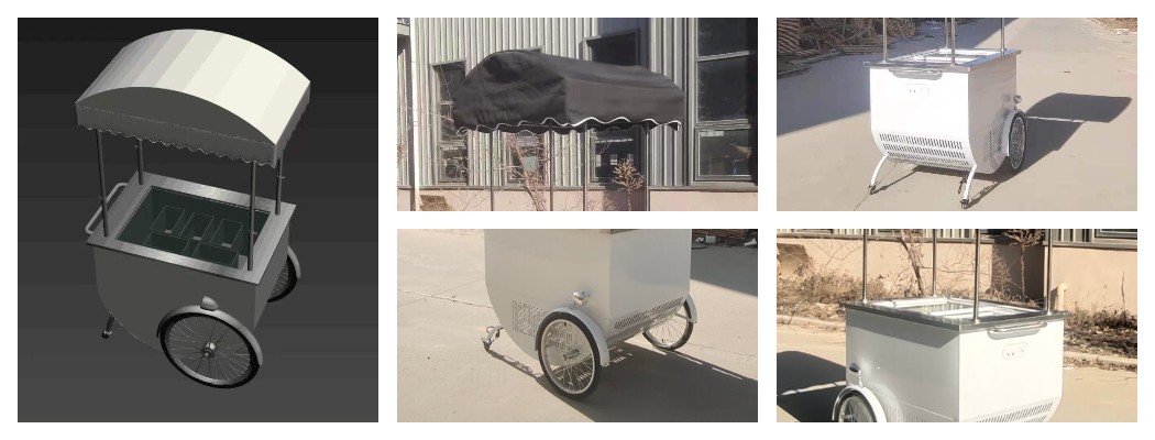 push cart freezer design